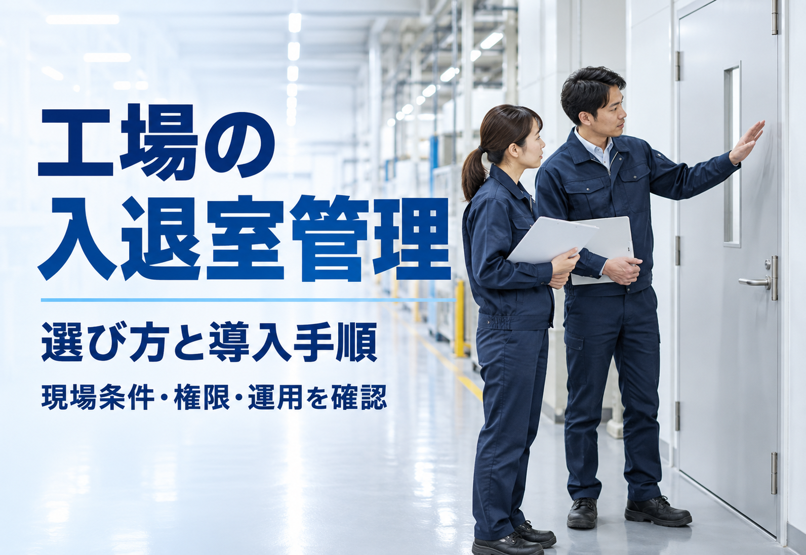 工場の入退室管理