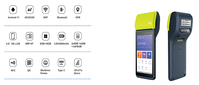 F100 Android POS